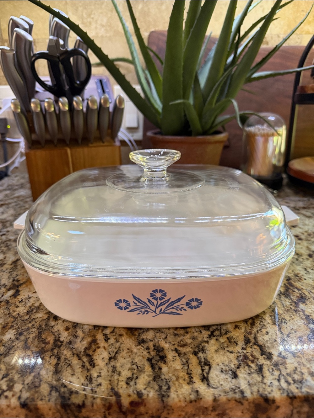 Vtg Corning Ware Cornflower
10" Casserole Dish P-16-B Dome
Lid P-12-C 1966-69